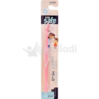Зубная щетка детская CJ LION Kids Safe 0-3 лет розовая