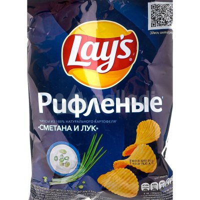 Чипсы Лейс 80г сметана и лук 