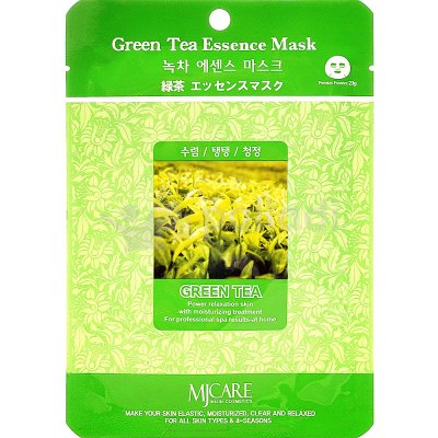 Маска для лица MJ Care с экстрактом Зеленого чая 23гр
