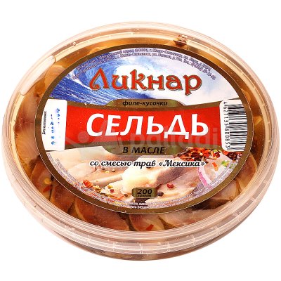 Сельдь Ликнар 200г филе в масле Мексика