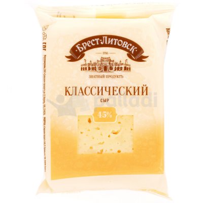 Сыр Брест-Литовск 200г Классический 45%