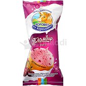 Мороженое Коровка из Кореновки 100г пломбир с вишней 1/30