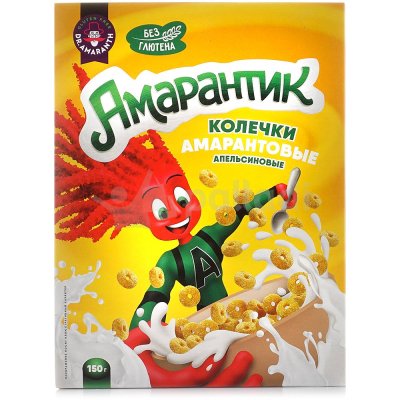 Колечки Др-Амарант Амарантик амарантовые 150г Апельсиновые