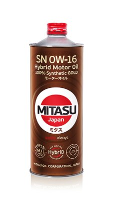 Масло моторное 0W16 SN MITASU GOLD HYBRID 1л синтетическое
          Артикул: MJ-106/1