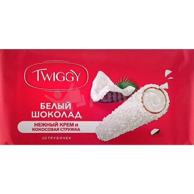 Конфеты Twiggy 185г нежный крем и кокосовая стружка