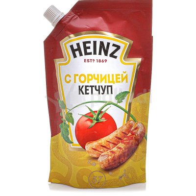 Кетчуп Heinz 350г с горчицей дой/пак