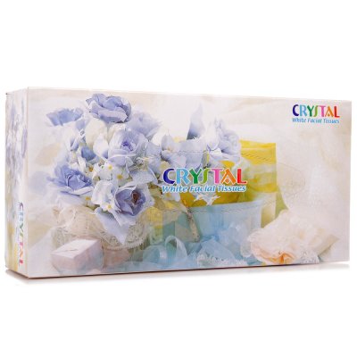 Салфетки-выдергушки бумажные CRYSTAL 100л 2-х слойные