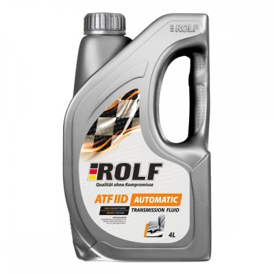 Масло трансмиссионное ROLF ATF IID 4л пластик
          Артикул: 322739