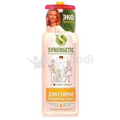 ЭКО гель для стирки деликатных тканей SYNERGETIC 750мл