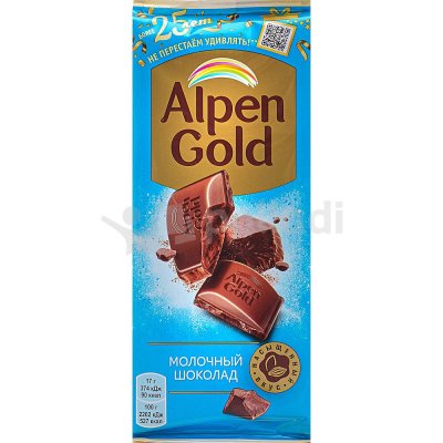Шоколад Альпен Гольд 85г молочный 