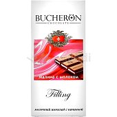 Шоколад BUCHERON Filling 85г малина с молоком