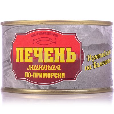 Печень минтая по-приморски 200г ж/б Рыбспецпром
