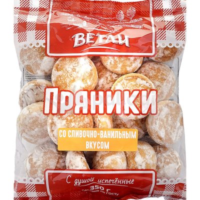 Пряники Ветли 350г со сливочно-ванильным вкусом