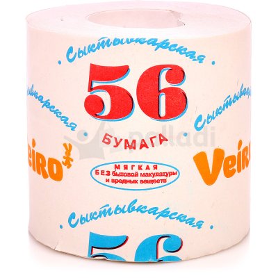 Бумага туалетная Veiro Cыктывкарская 56м 1 рулон (1/72)