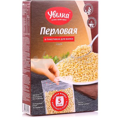 Крупа Увелка 5*80г перловая