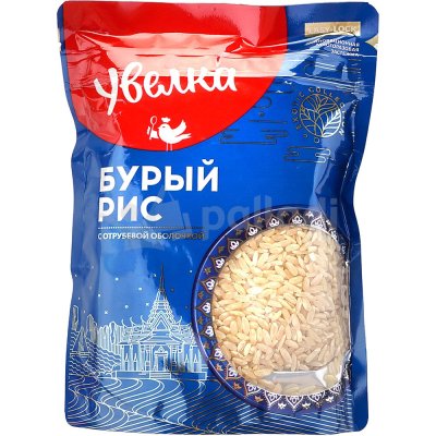 Крупа Увелка 400г Рис Бурый 1/12