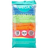 Набор салфеток Vega 10шт 30*30см  Микрофибра