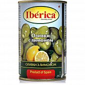 Оливки Iberica 300г с лимоном ж/б