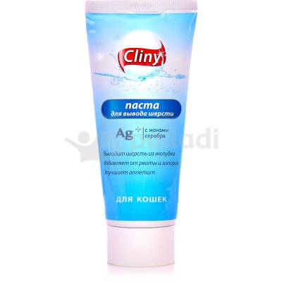 Паста для вывода шерсти для кошек 200 мл Cliny