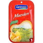 Сыр Киприно Маасдам нарезка 125г 50% жирности