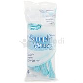Станки одноразовые женские GILLETTE Simply Venus2 с двумя лезвиями 4шт