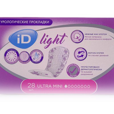 Прокладки урологические ID Light ультра мини 28шт (1/12)