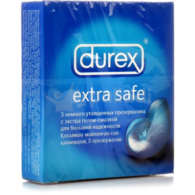 Презервативы DUREX Extra safe (3шт)