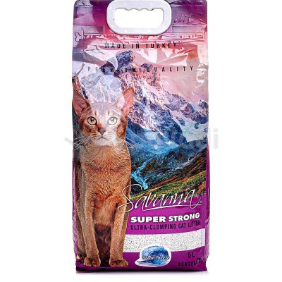 Наполнитель для кошачьих туалетов SAVANNA Super Strong комкующийся морской бриз 10л