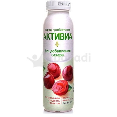 АктиБио 260г биойогурт питьевой яблоко/вишня/финик