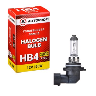Лампа автомобильная галогенная HB4, 12V, 55W, (P22d),1 шт, STANDARD
          Артикул: STD-HB4
