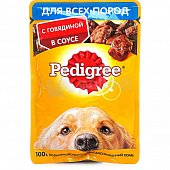 Корм для собак Pedigree 85г с говядиной в соусе