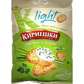 Кириешки Лайт 80г сметана зелень