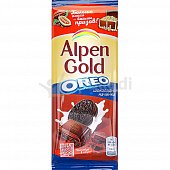 Шоколад Альпен Гольд 90г Oreo с шоколадной начинкой