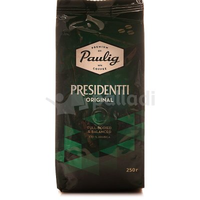 Кофе Paulig Presidentti арабика 250г зерно