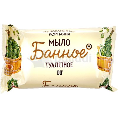 Мыло туалетное Банное 100г