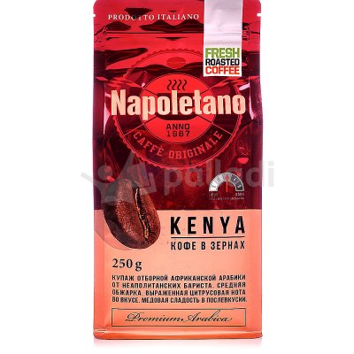 Кофе Неаполетано Кения 250гр Breakfast blend  зерновой