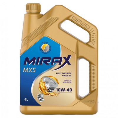 Масло моторное 10W40 A3/B4 SL/CF MIRAX MX5 4л п/синтетическое
          Артикул: 607023