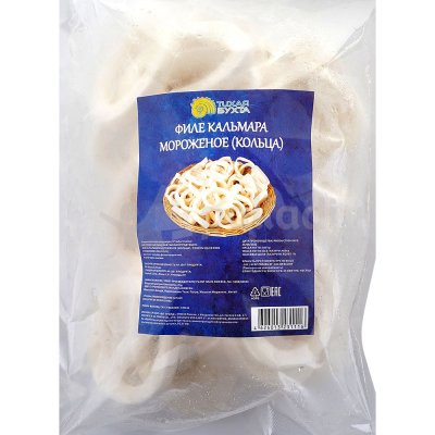 Кальмар кольца Тихая бухта 500г 