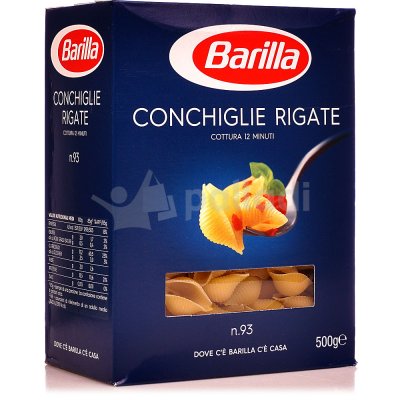 Макаронные изделия Barilla 500г Конкилье ригате № 93