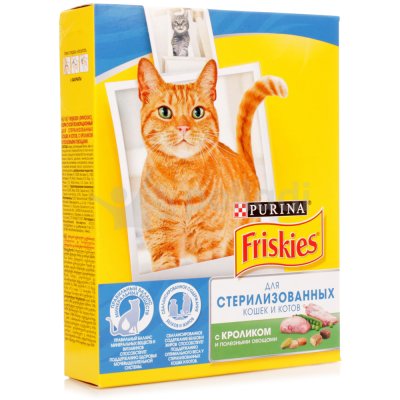 Корм Purina Friskies 300г для стерилизованных кошек Кролик/Овощи