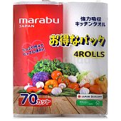 Полотенца бумажные MARABU 4шт 2-х слойное 16.8м (230*240) (1/6)