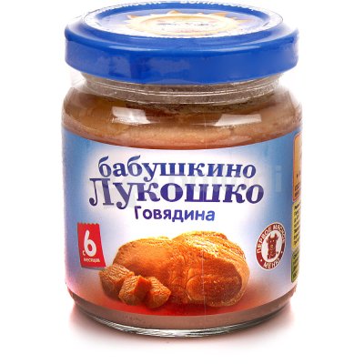 Мясное пюре Бабушкино лукошко 100г говядина с 6 месяцев