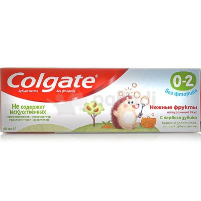 Зубная паста Colgate Детская без фторида 40мл 0-2 года