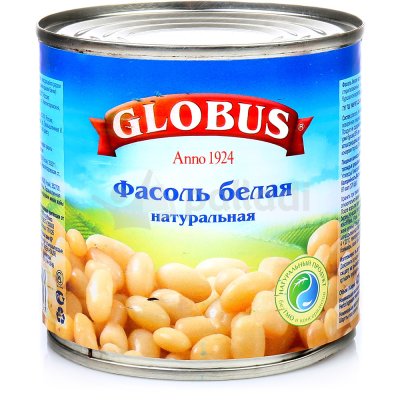 Фасоль Глобус 400г белая 