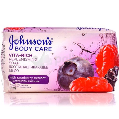 Мыло детское JOHNSON'S Baby Care Vita Rich Восстанавливающее Лесные ягоды 125г
