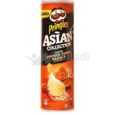 Чипсы Pringles 160г рисовые курица и индийские специи тикка масала