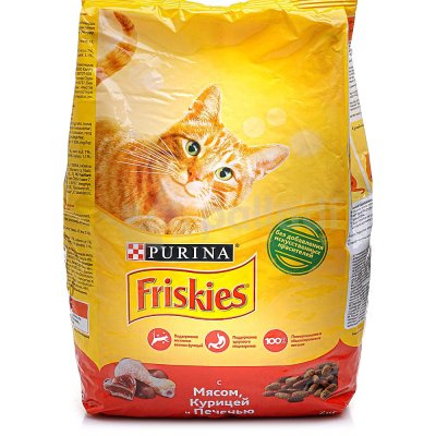 Корм Purina Friskies для взрослых кошек 2 кг Мясо/Кур/Печ 1/10