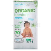 Трусики-подгузники MARABU ORGANIC для детей L 9-14кг 70шт 
