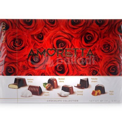 Конфеты Amoretta classik roses 139г ассорти