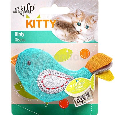 All For Paws Kitty Игрушка для кошек Птичка-лира с кошачьей мятой 12см